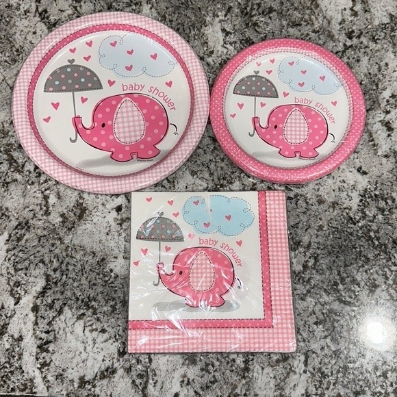 Baby Shower PINK  elephant part supplies - Picture 1 of 2